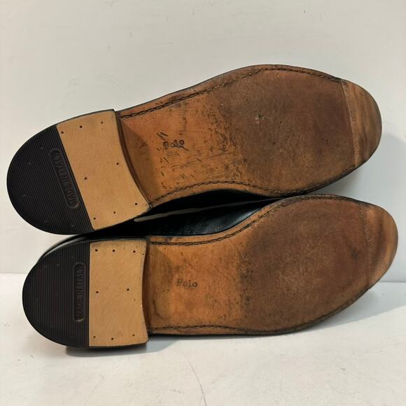 Rancourt & Co. x Ralph Lauren Wingtip Bal Oxford Black Calf Bench Made USA 9 D - Picture 2 of 14